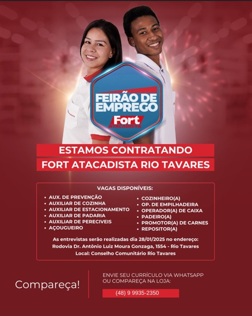 Feirão de Empregos - Fort Atacadista Rio Tavares